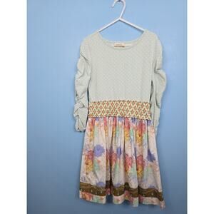 Matilda Jane Girls' Sitting Pretty Dress Spring 2015 Polka Dot Floral Size 8